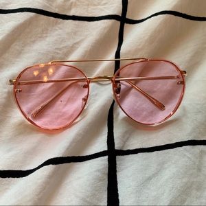 Pink Aviator Sunglasses